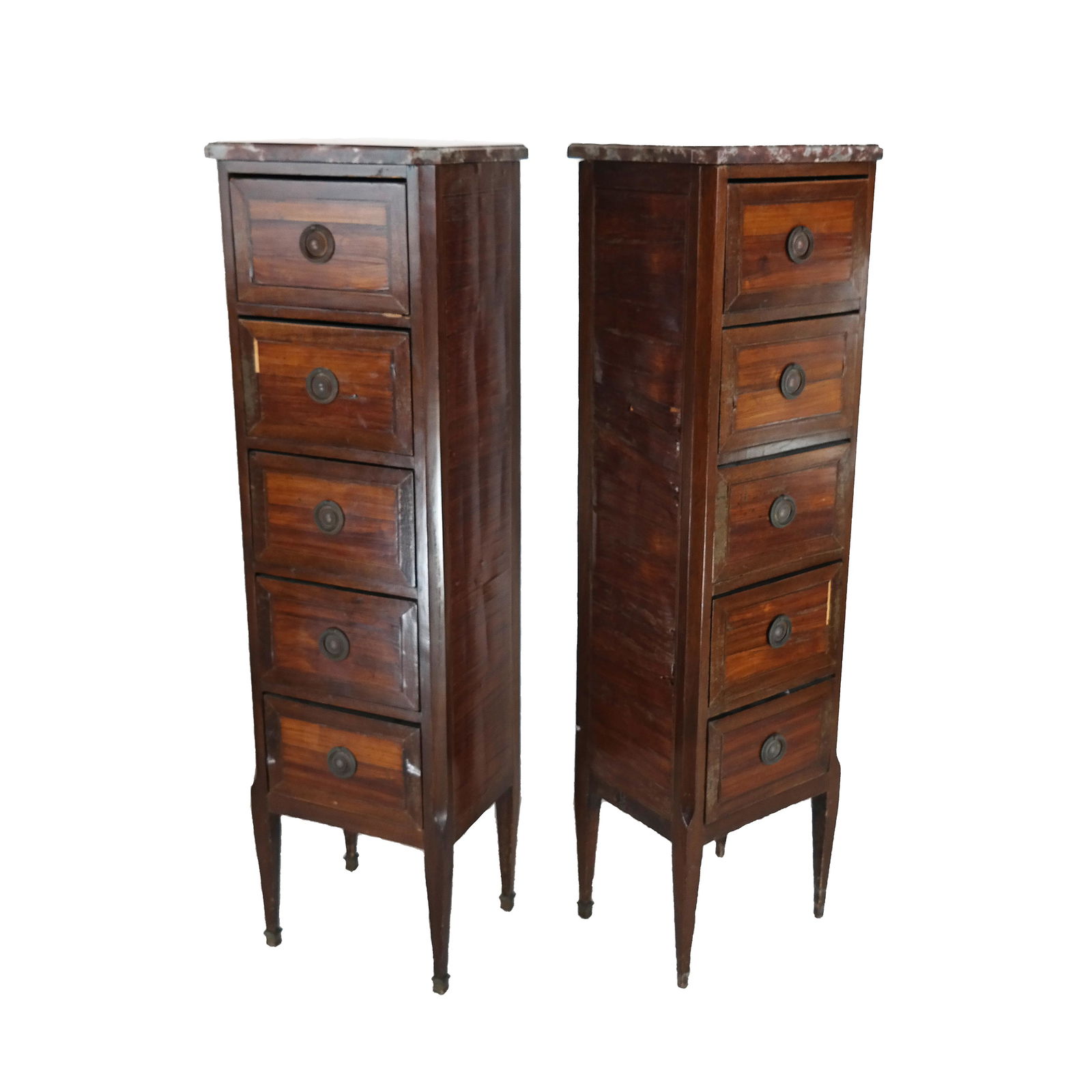Pair French Stands w/ Marble Tops (1 of 8)