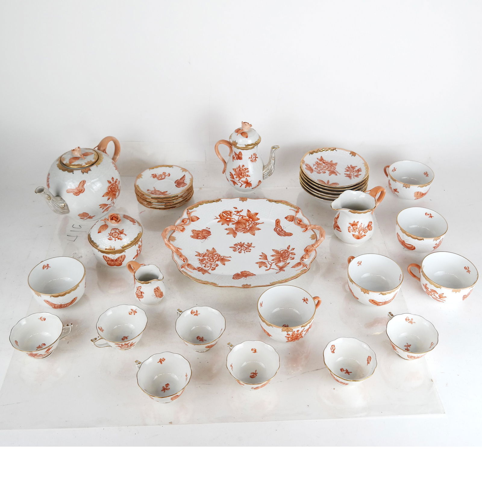 Herend "Chinese Bouquet" Tea Service - 30 Pcs (1 of 10)