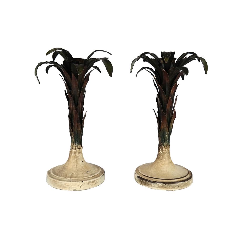 Pair Italian Tole Candlesticks (1 of 4)
