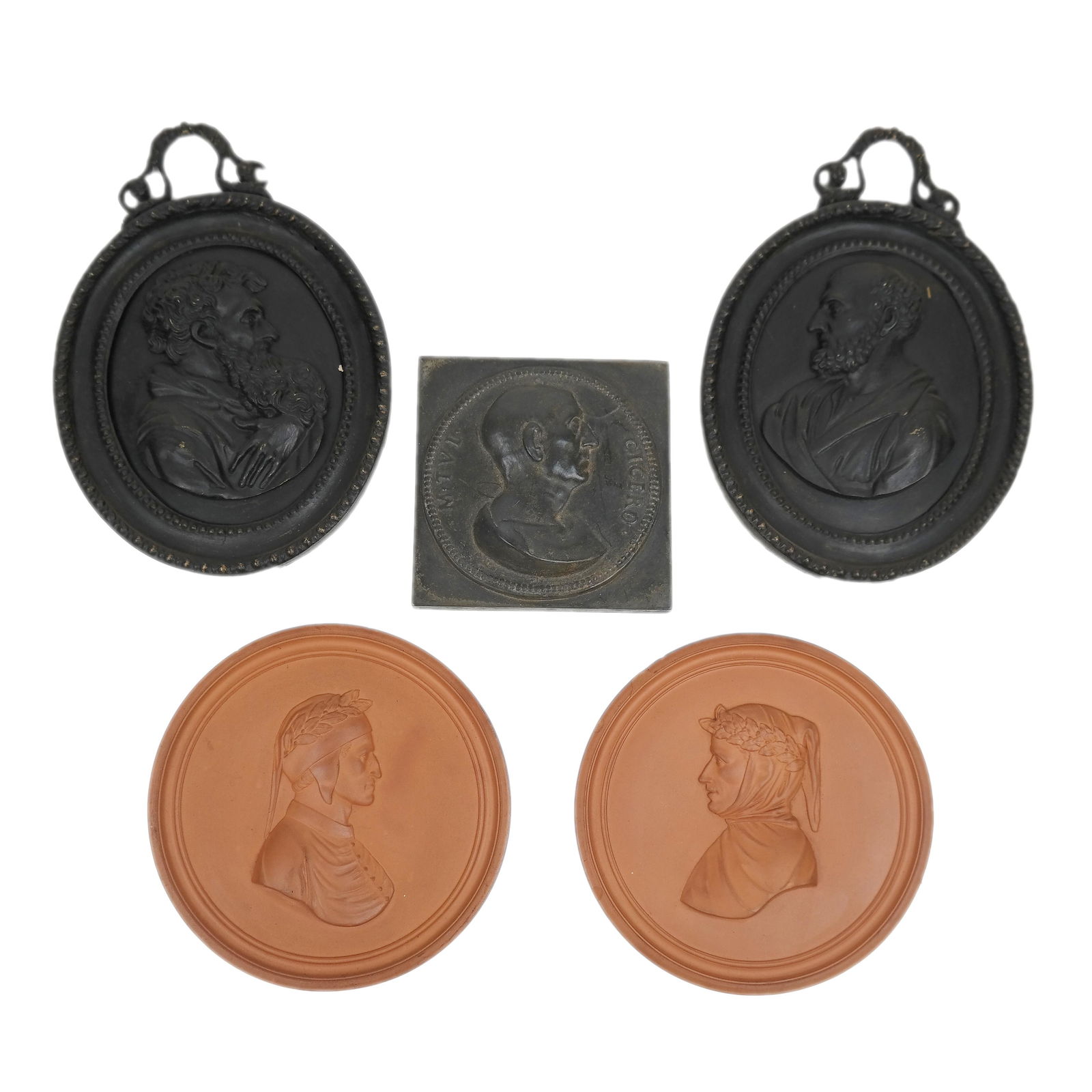 Group of Five Relief Wall Plaques (1 of 13)