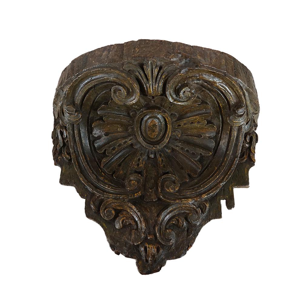 Antique Rococo Wood Carved Wall Bracket (1 of 7)