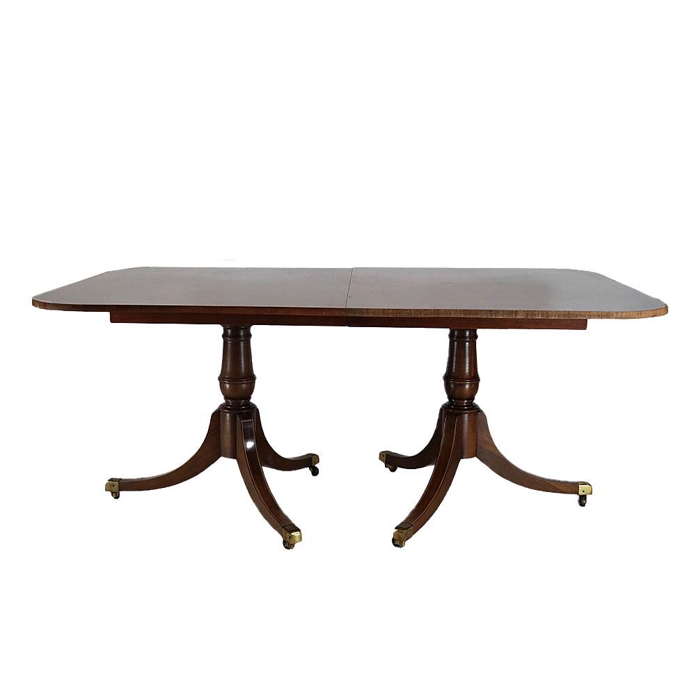 American Double Pedestal Dining Table (1 of 12)