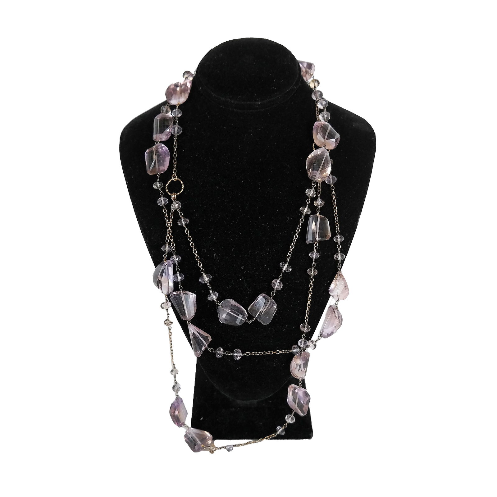 Free-Form Faceted Amethyst Necklace (1 of 7)