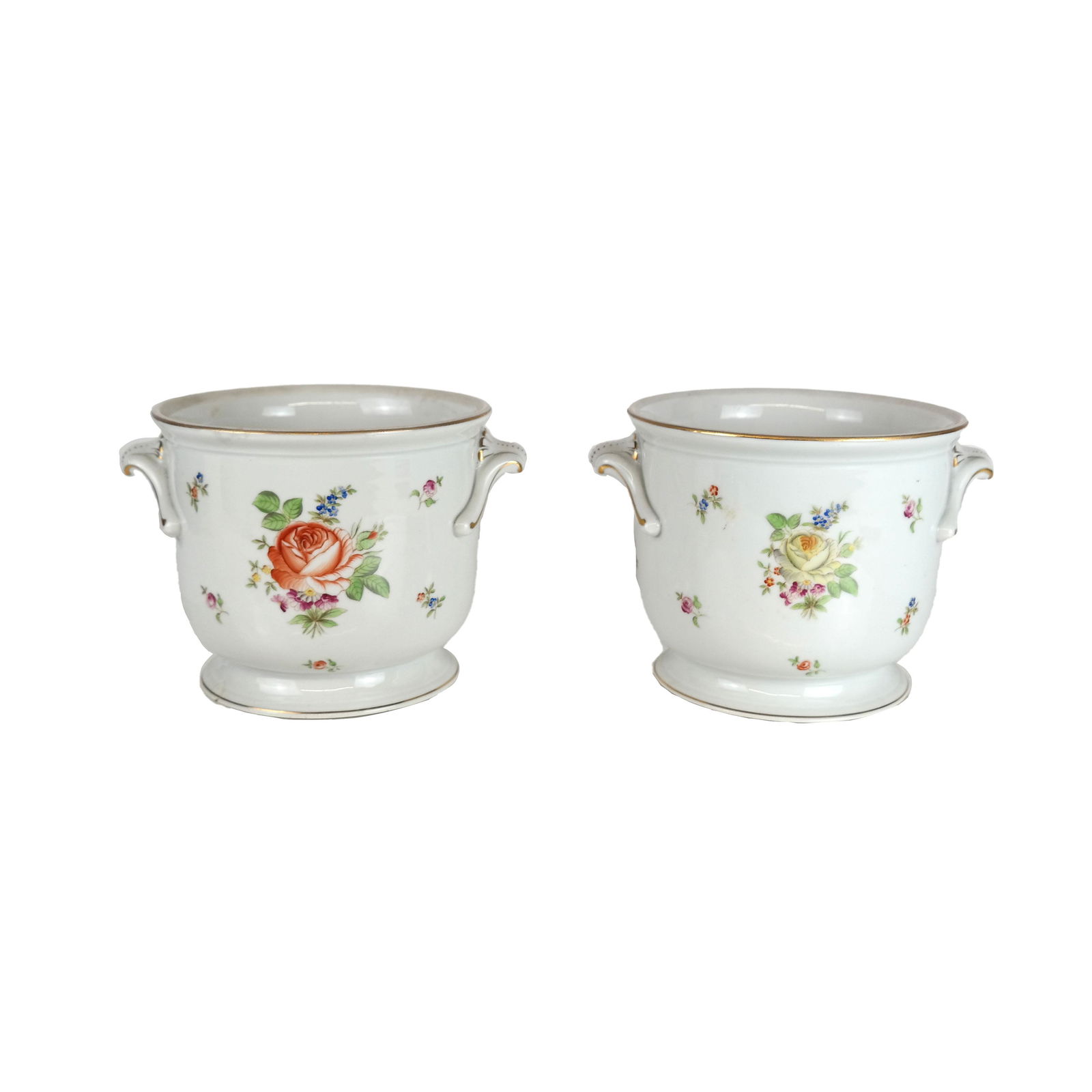 Pair Herend Porcelain Cachepots (1 of 6)