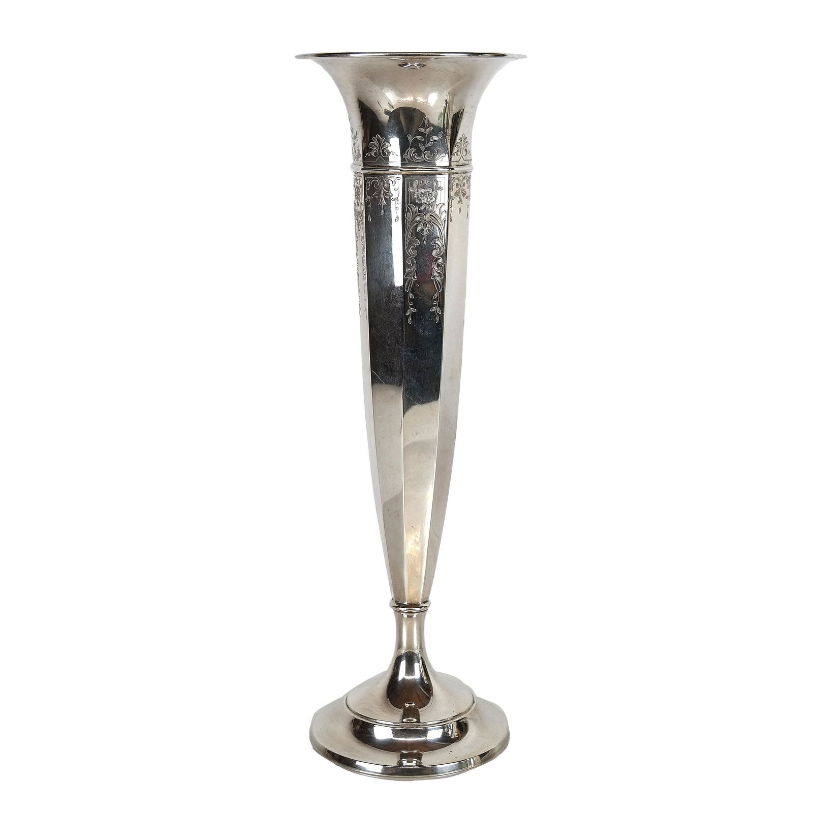 Sterling Silver Trumpet Vase (1 of 5)
