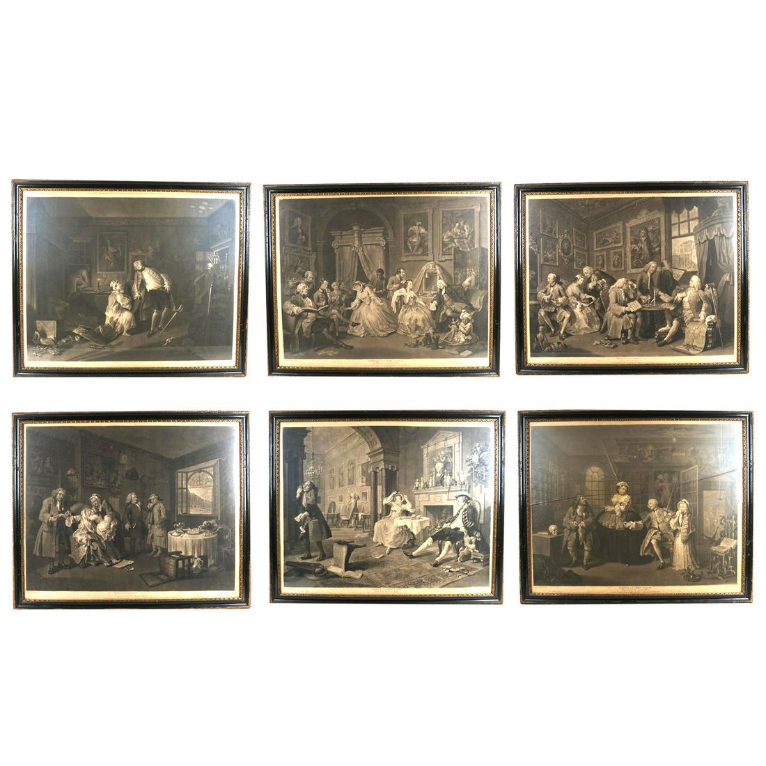 Wm. HOGARTH: "Marriage a la Mode" - Etchings (1 of 19)