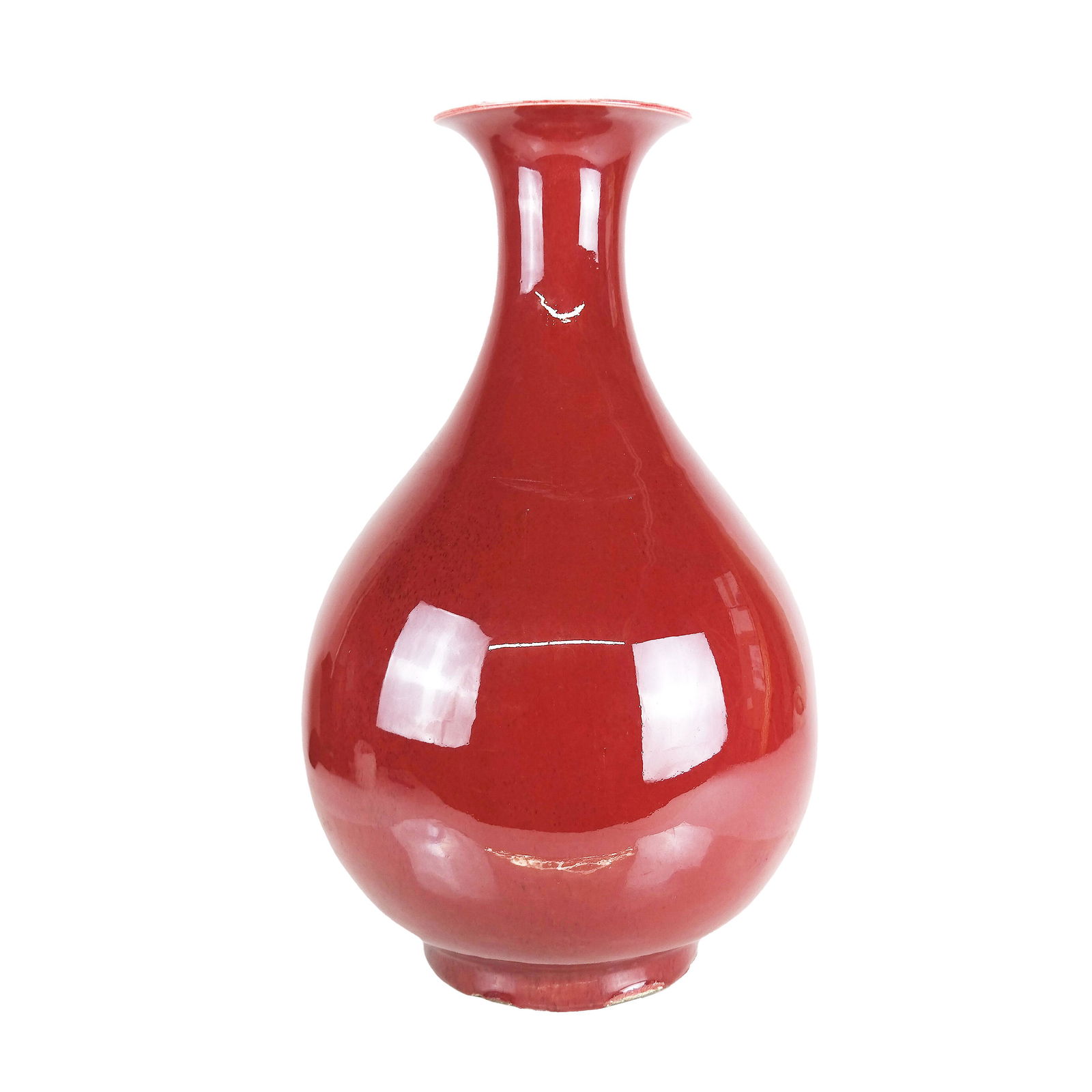 Chinese Oxblood Ceramic Vase (1 of 6)