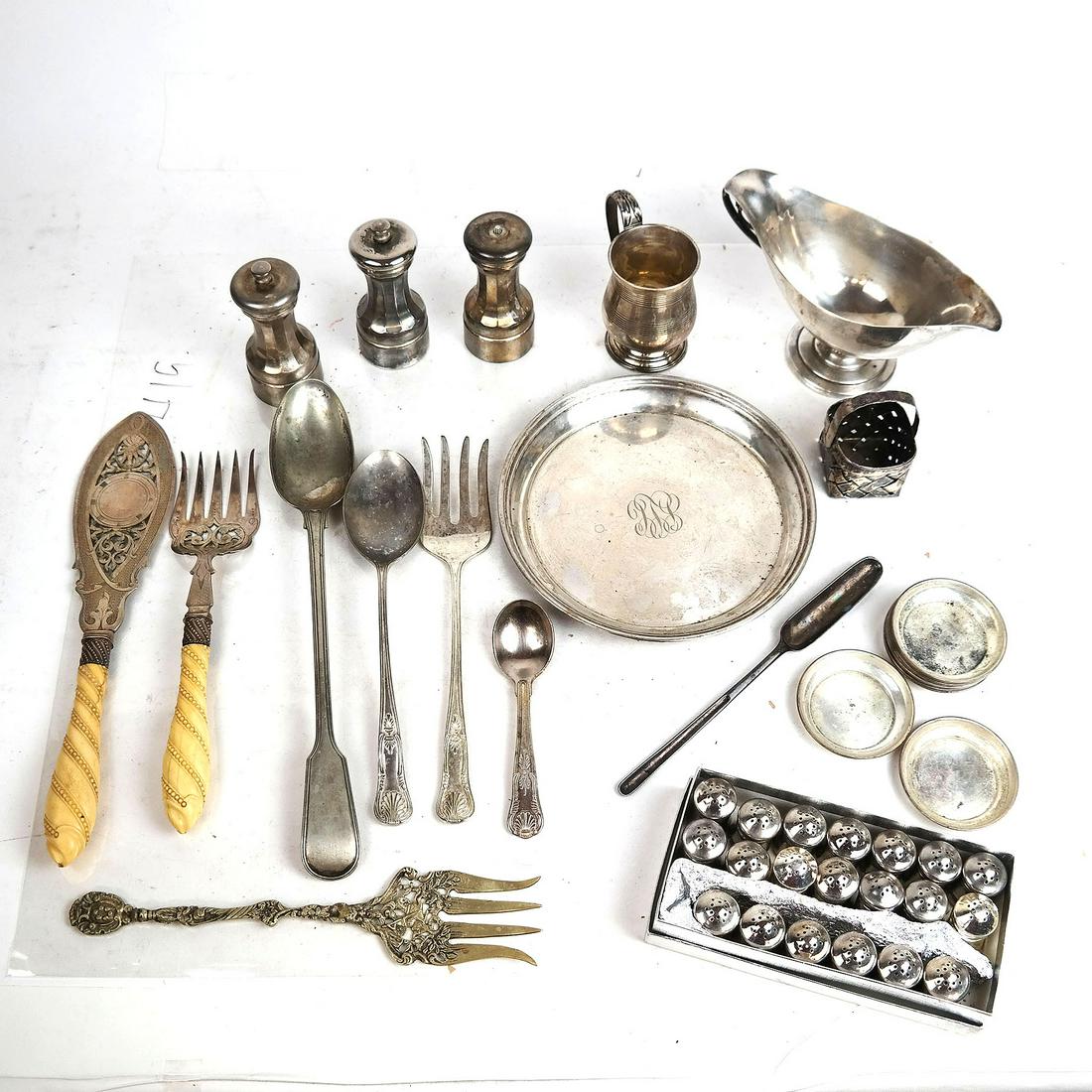 Lot of Sterling Silver and Silver Plate (1 of 12)