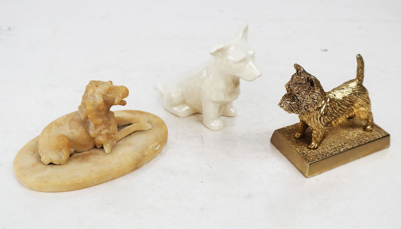 3 Dogs: Bronze, Porcelain & Alabaster (1 of 10)