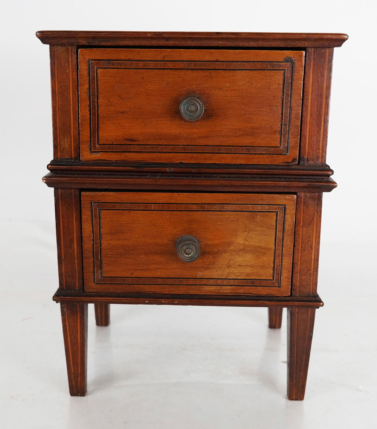 Salesman's Sample English Two-Drawer Chest (1 of 6)