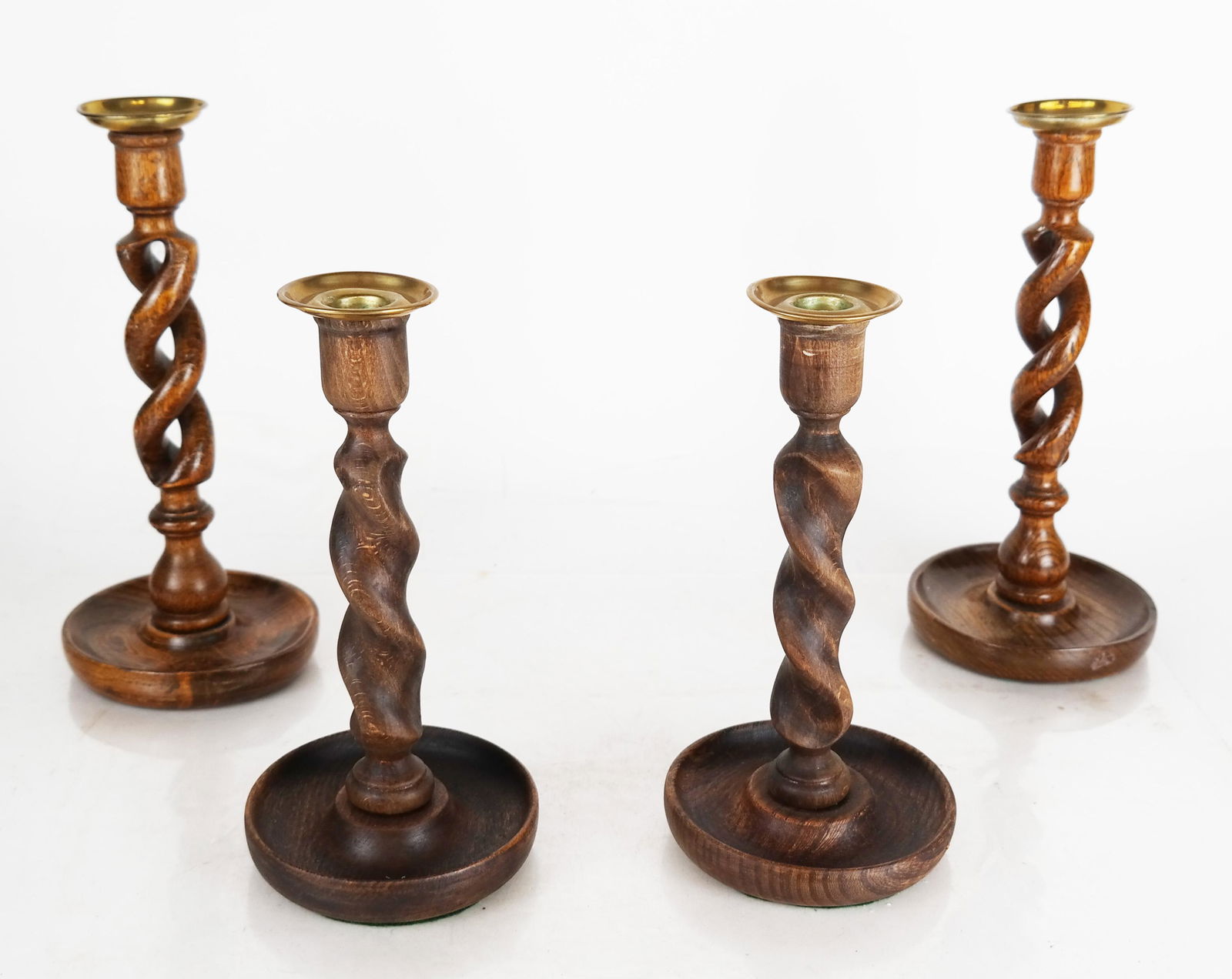 Two Pairs Barley Twist Candlesticks (1 of 7)