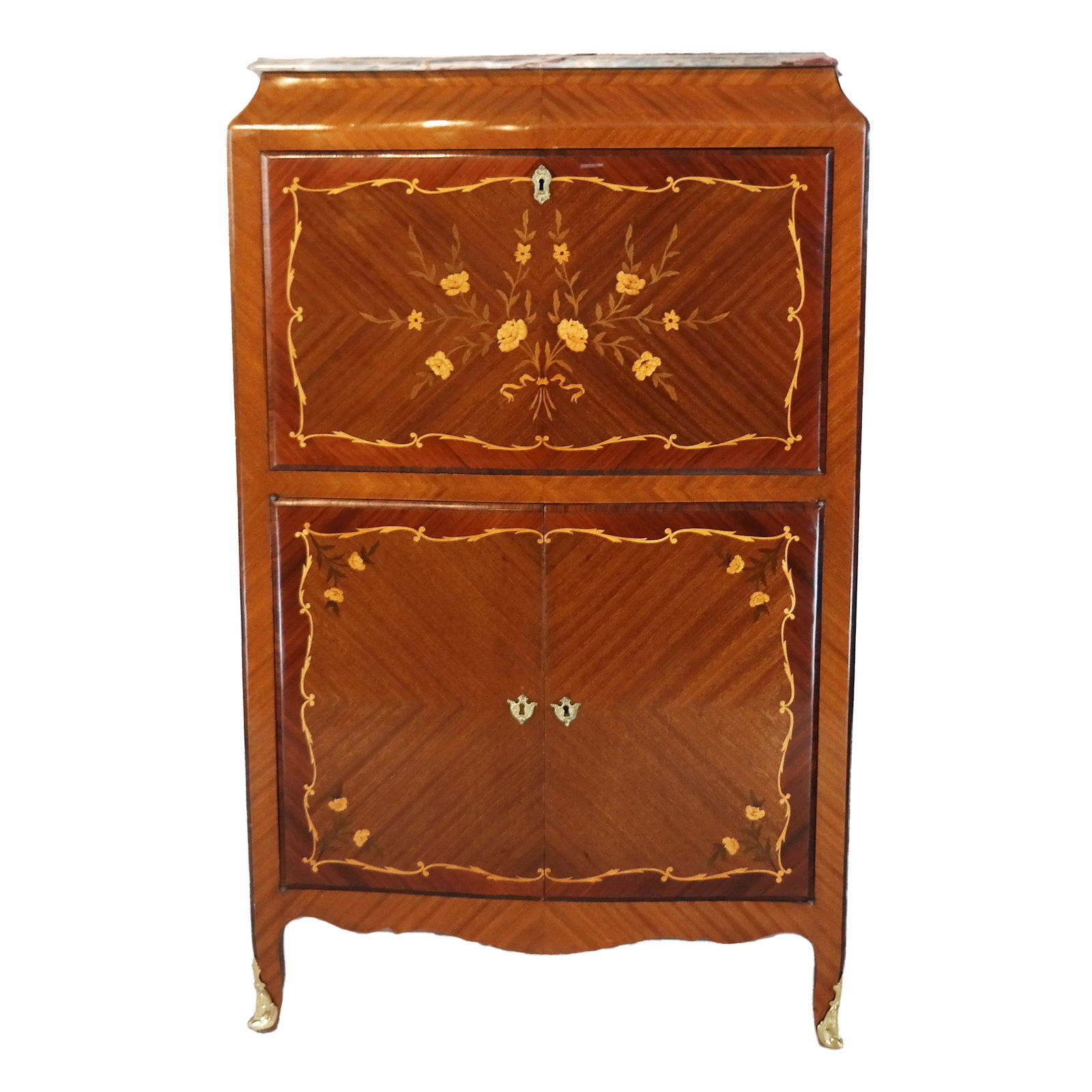 French Fall Front Cabinet (1 of 8)