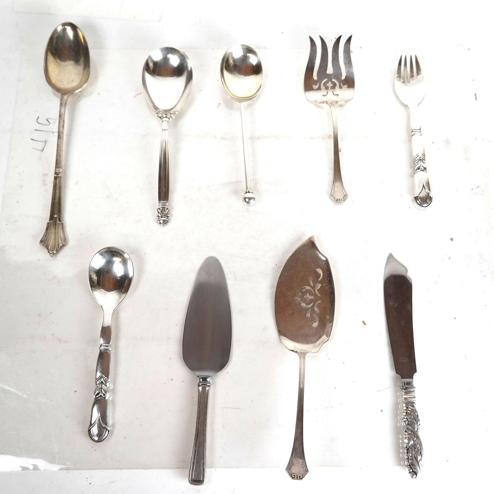 Lot of Sterling Silver and Silver Plate, 9 Pieces (1 of 6)