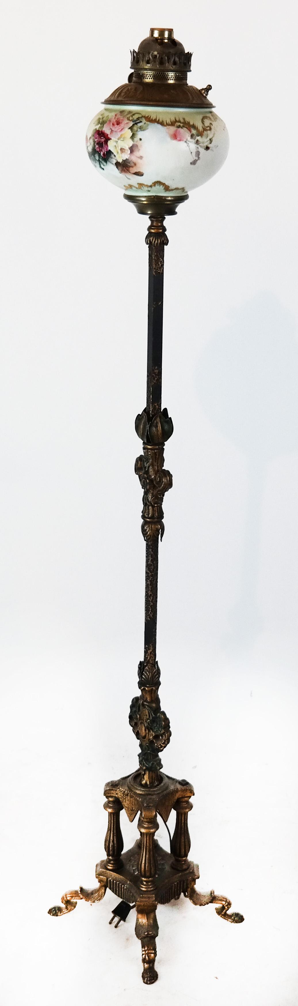 Gilt Metal Floor Lamp (1 of 8)