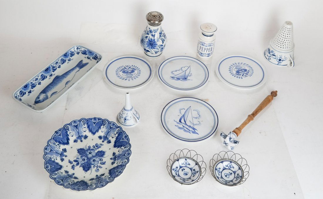 Assorted Blue & White Dinnerware - 12 Pcs. (1 of 12)