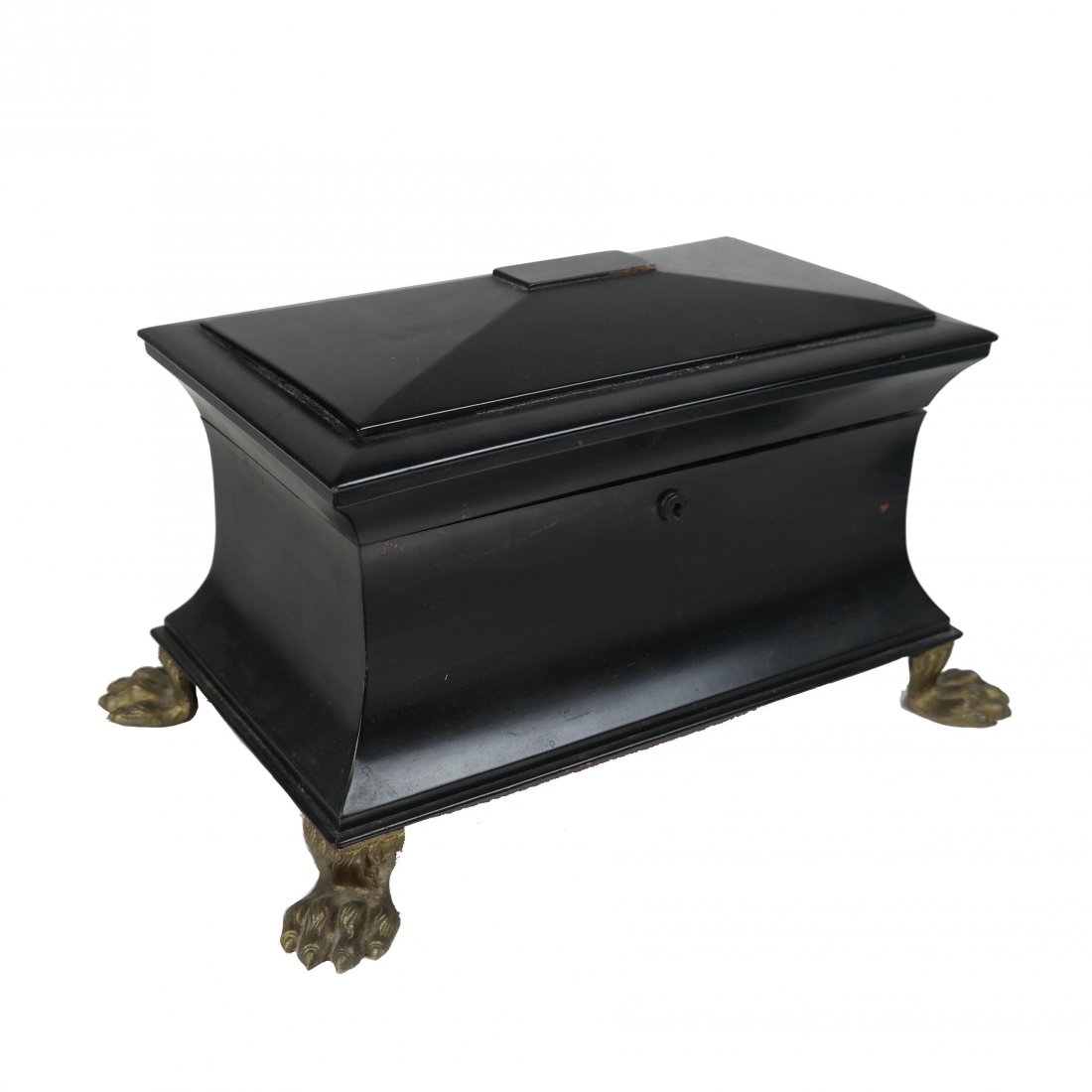 Regency-Style Footed Tea Caddy (1 of 6)