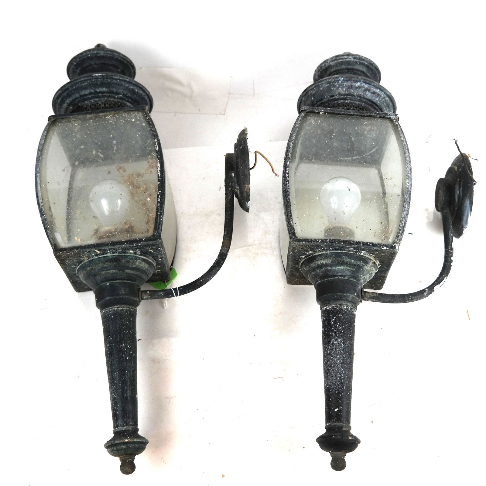 Pair of Antique Coach Lanterns, "As-Is" (1 of 5)
