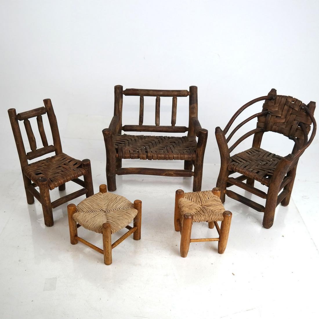 Miniature Adirondack Furniture - 5 Pcs. (1 of 12)