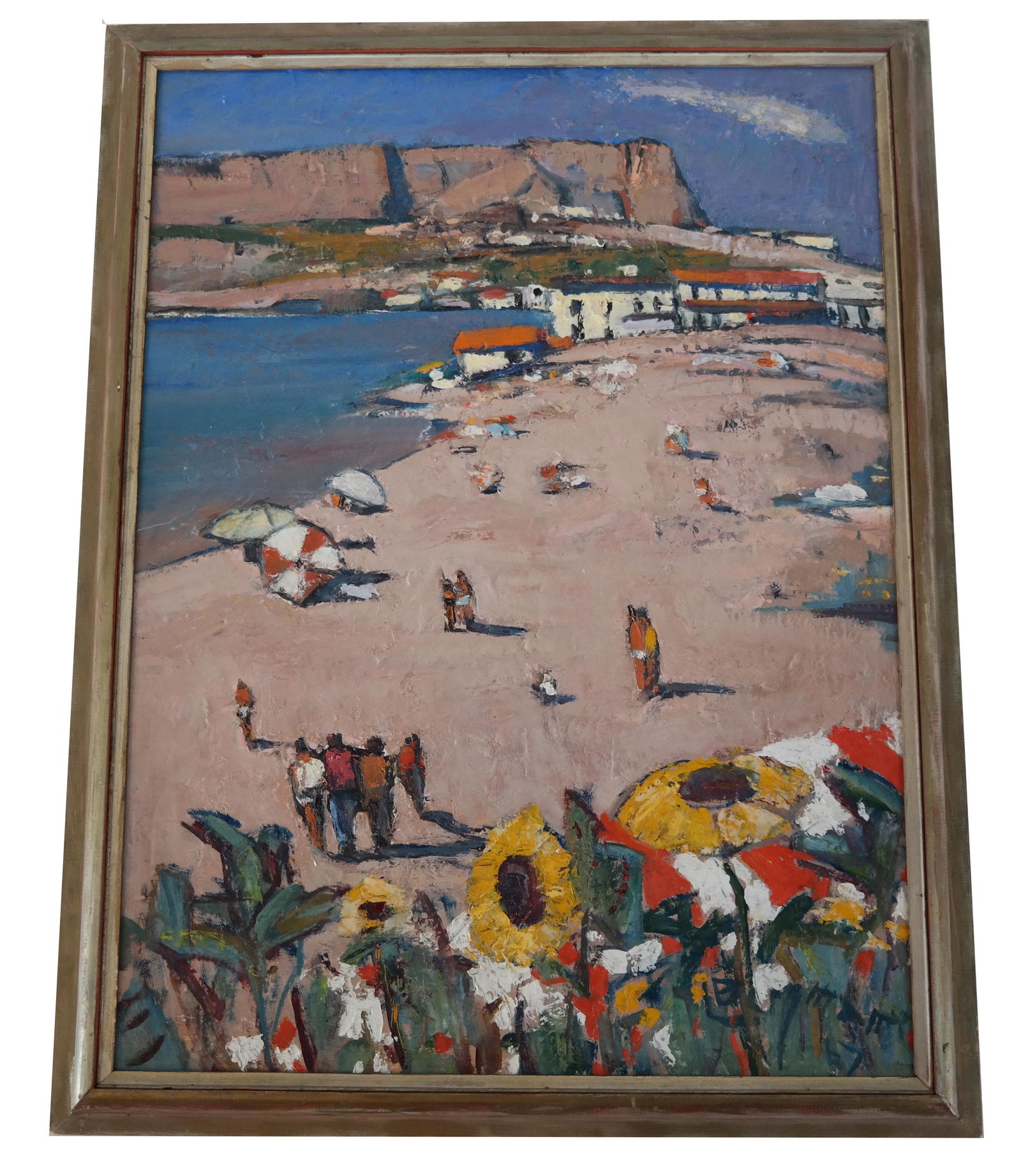 Lauren BERGMAN: Beach Scene - Oil Painting (1 of 8)