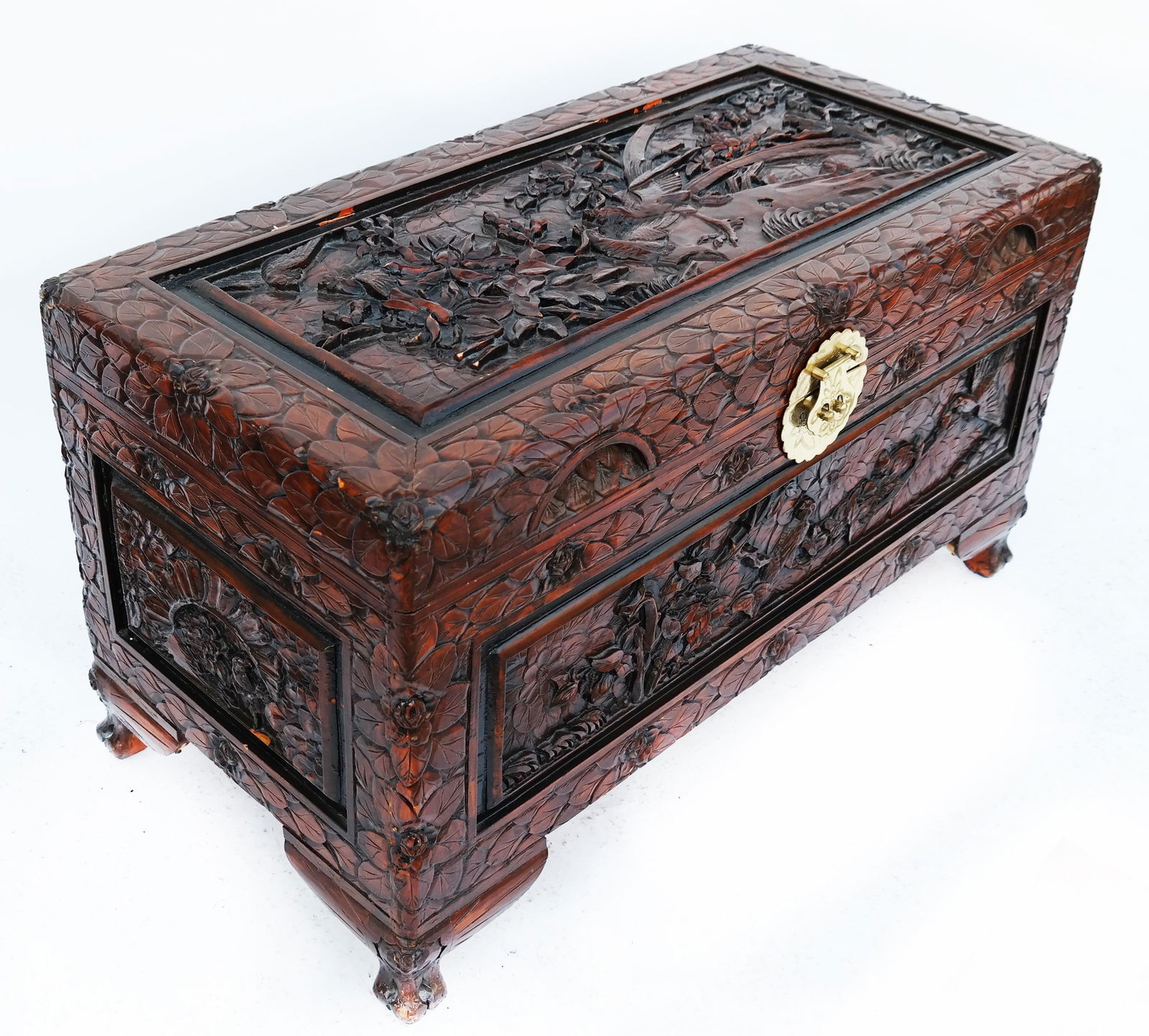 Asian Cedar-Lined Ornate Trunk (1 of 11)