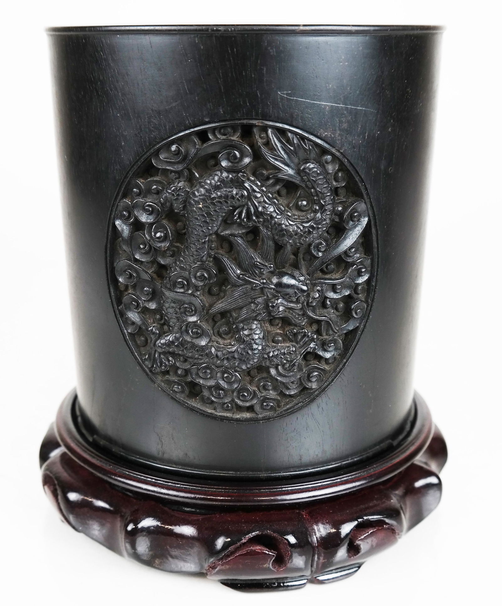 Chinese Carved Brush Pot (1 of 7)