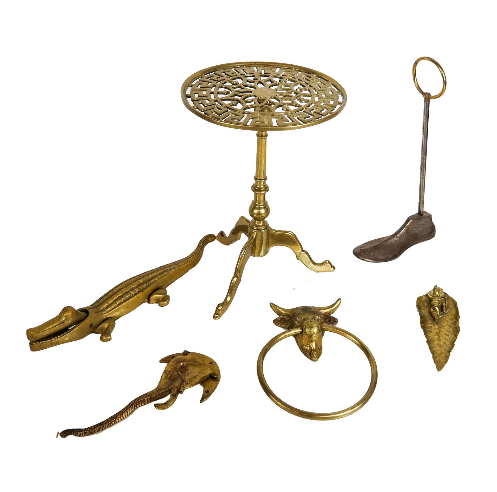 Group of Six Brass & Bronze Items (1 of 8)