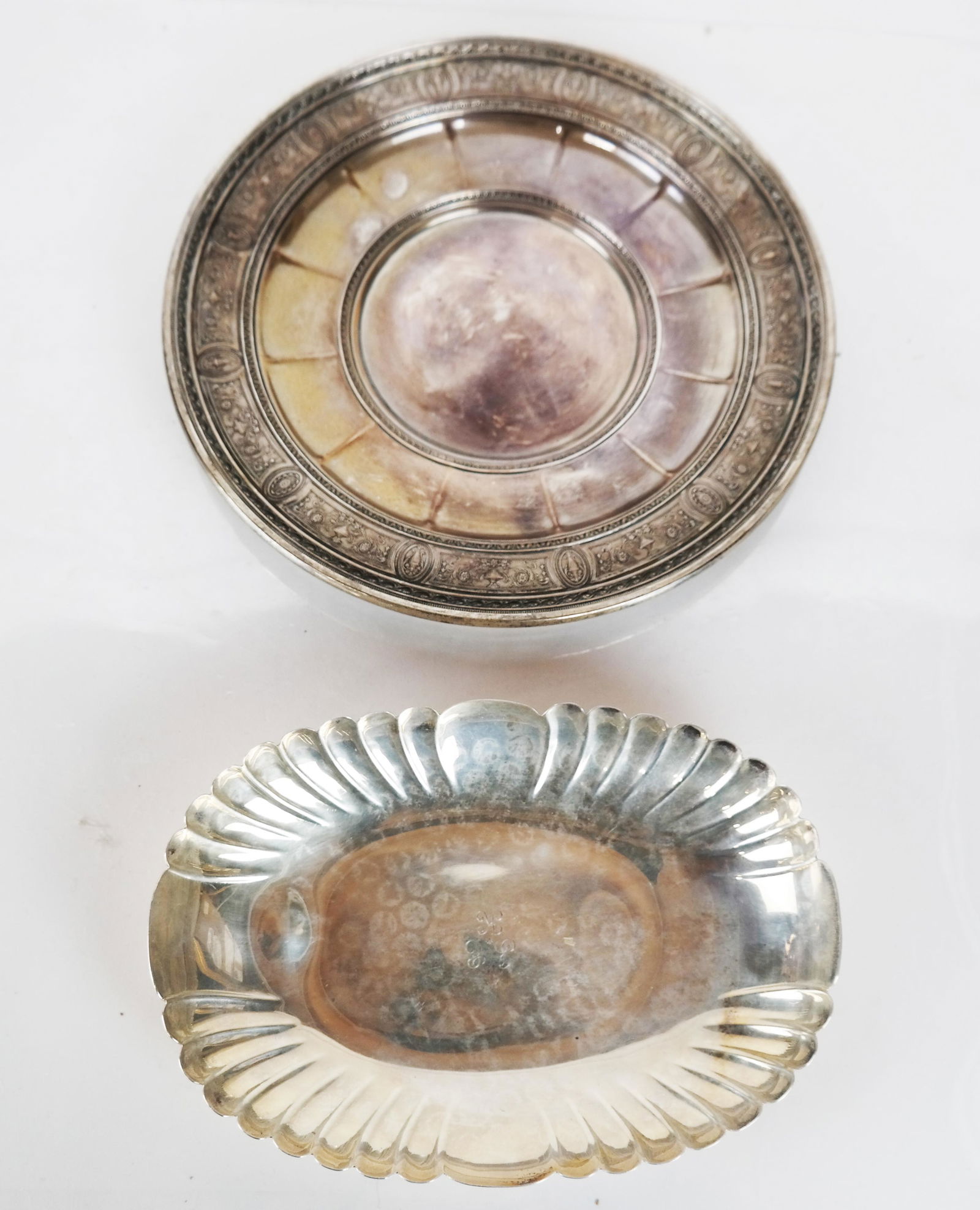 Sterling Silver Wedgwood Plate & Fluted Dish (1 of 9)