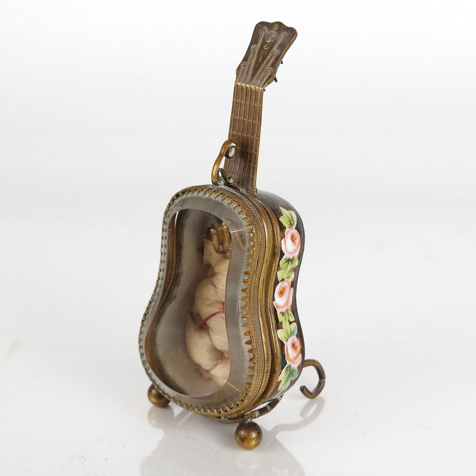 Brass & Glass Guitar-Shaped Display Box (1 of 9)