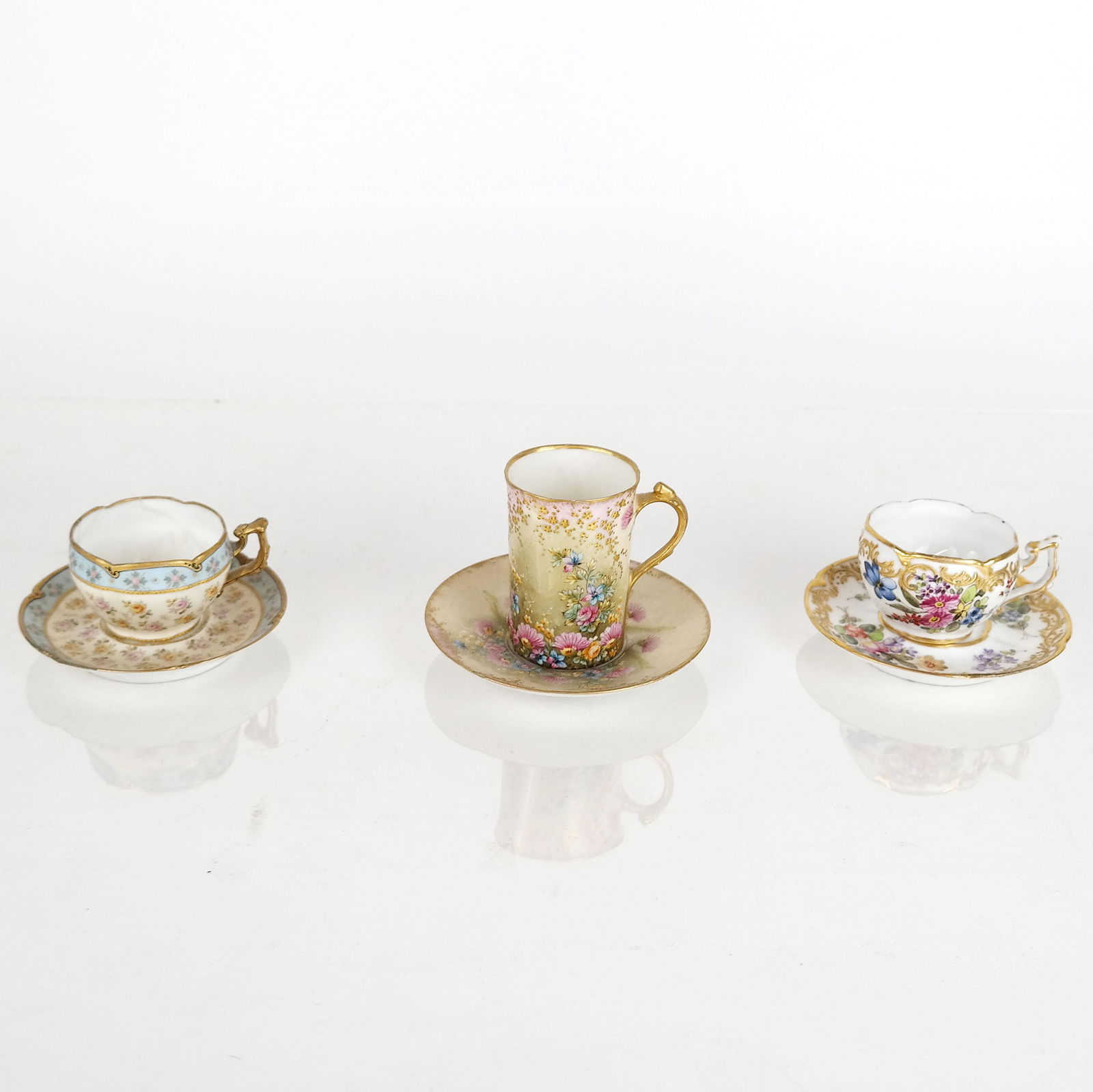 Three Demitasse Cup & Saucer Sets (1 of 11)