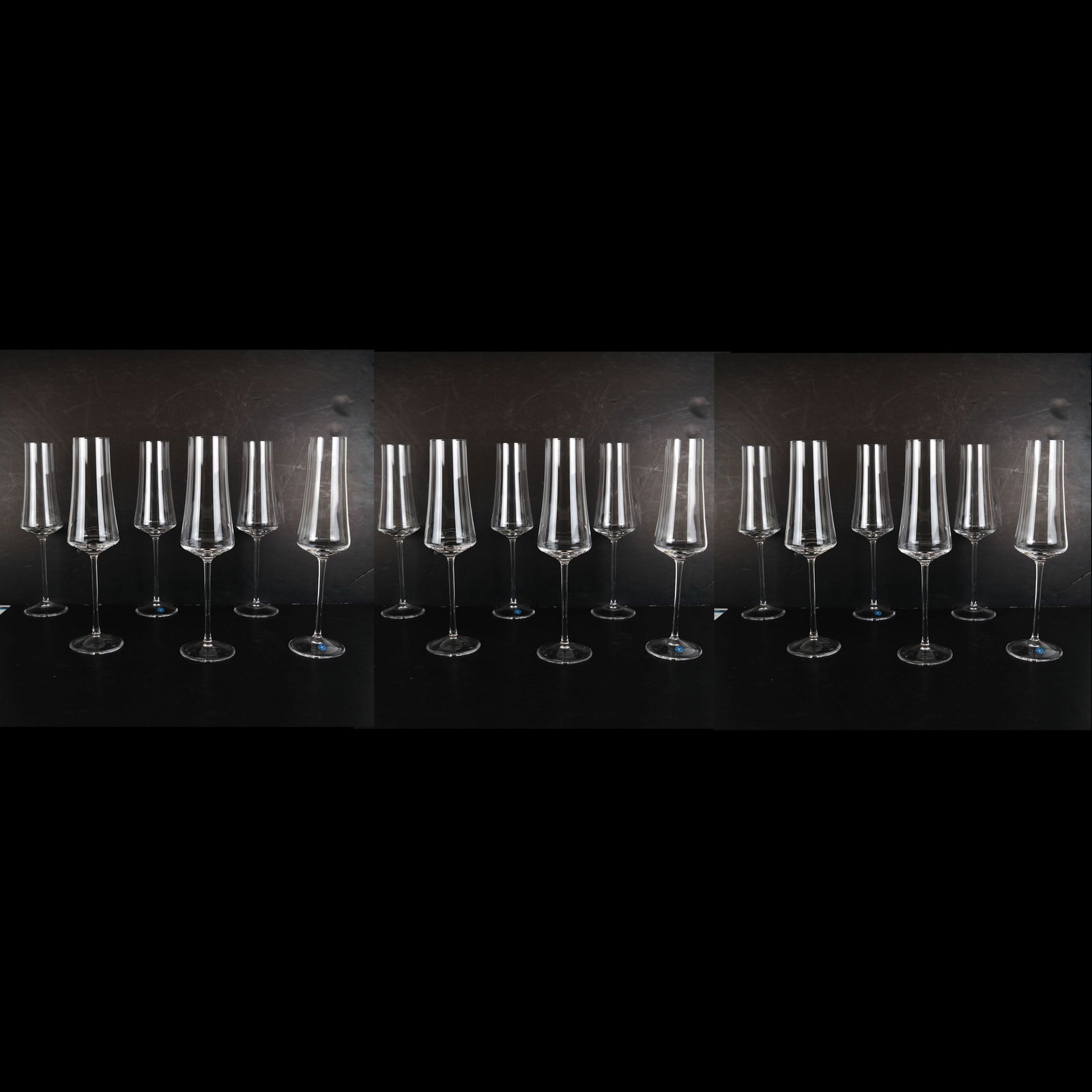 18 Steuben "Angles" Champagne Flutes (1 of 12)