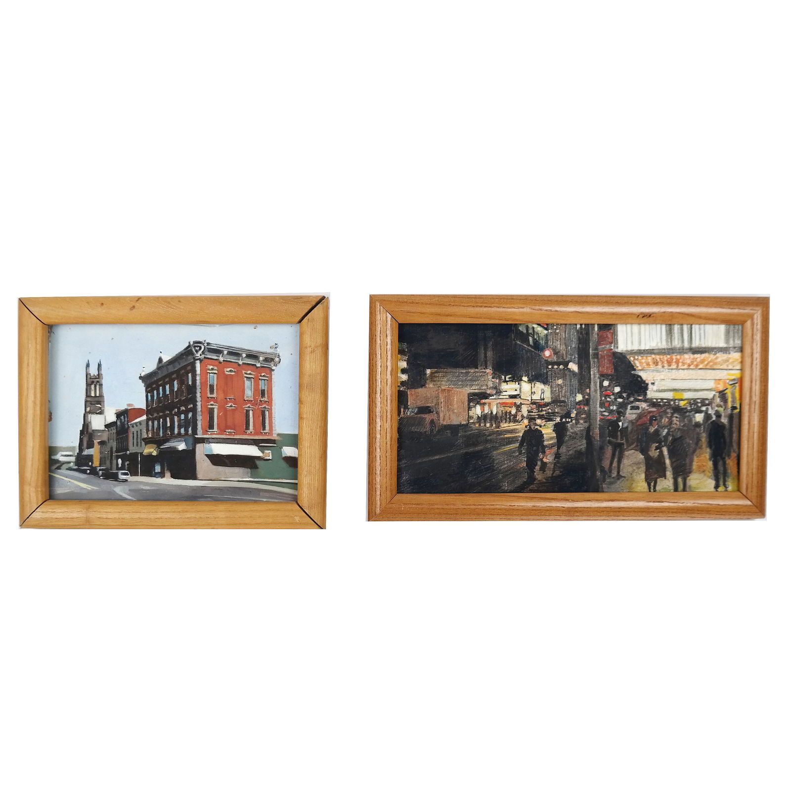 Andrew LENAGHAN: Two City Scene Works - Paintings (1 of 7)