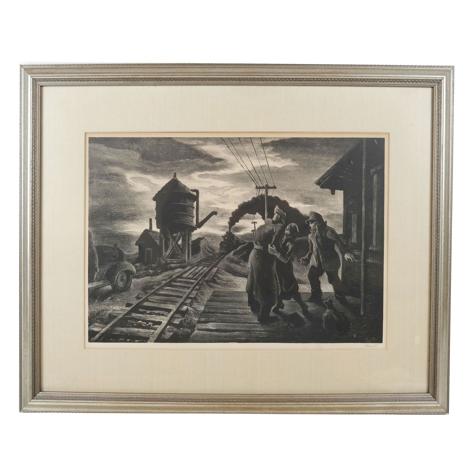 Thomas Hart BENTON: "Morning Train" - Lithograph (1 of 6)