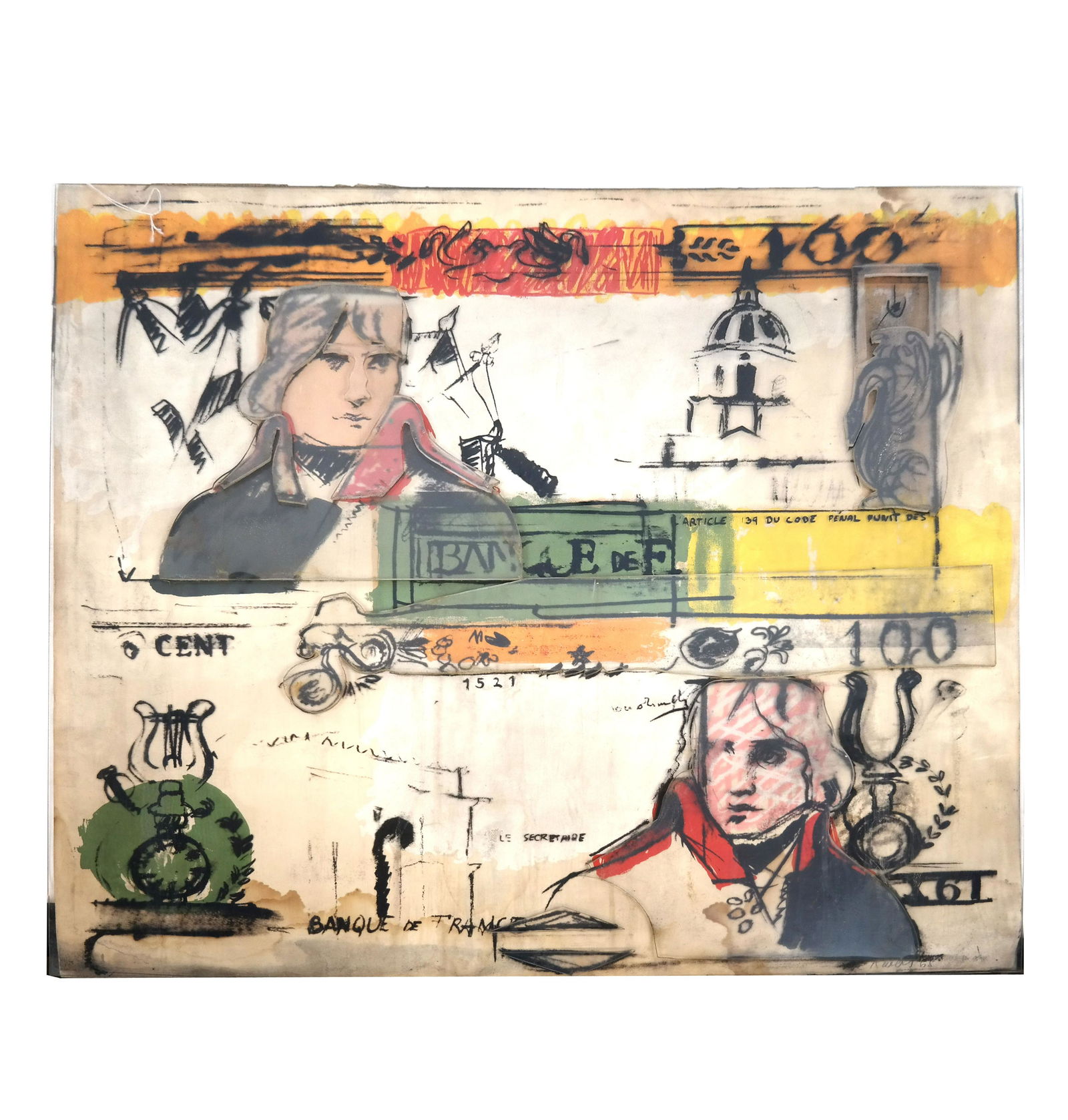 Larry RIVERS: Double French Money - M/M (1 of 17)