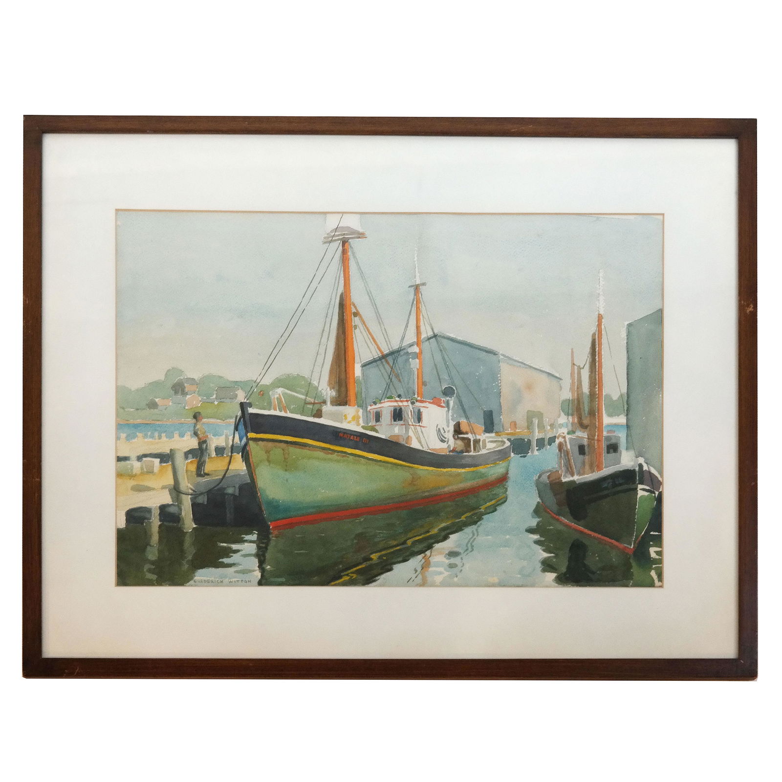 Frederick WITTON: Harbor & Boats - Painting (1 of 8)