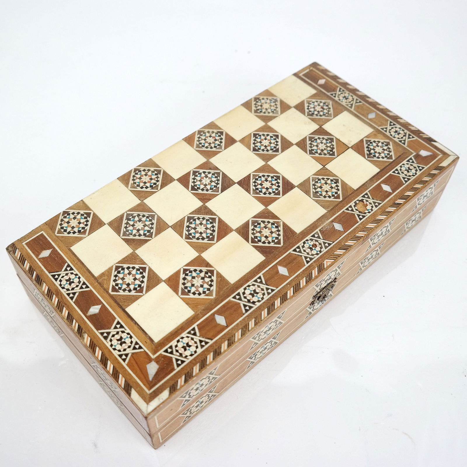 Inlaid Wood Backgammon Box Set (1 of 6)