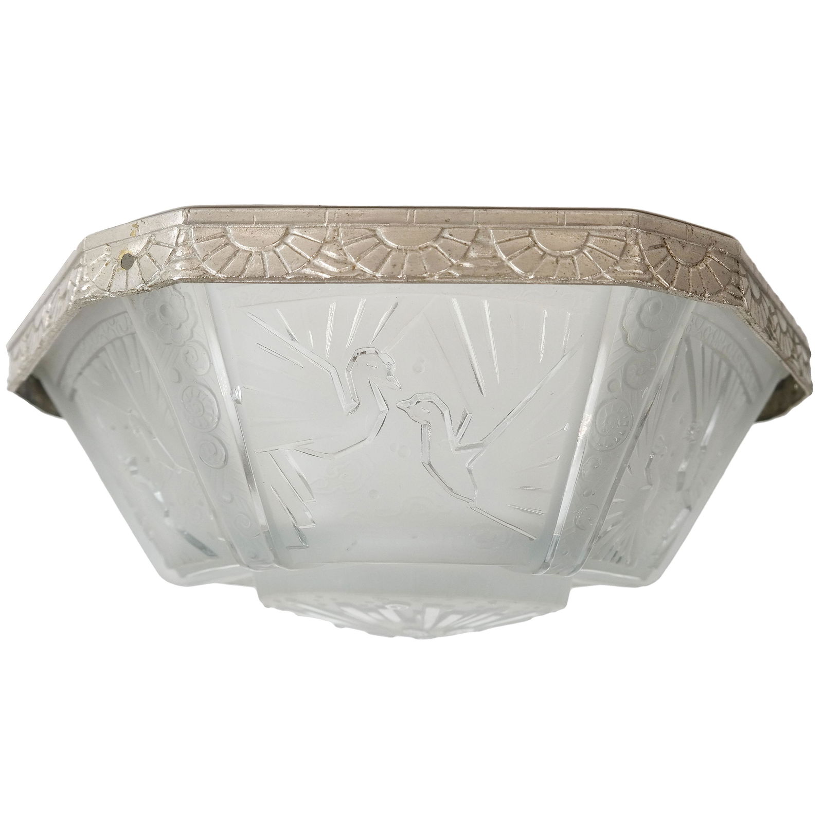 Art Deco Frosted Glass Fixture (1 of 10)