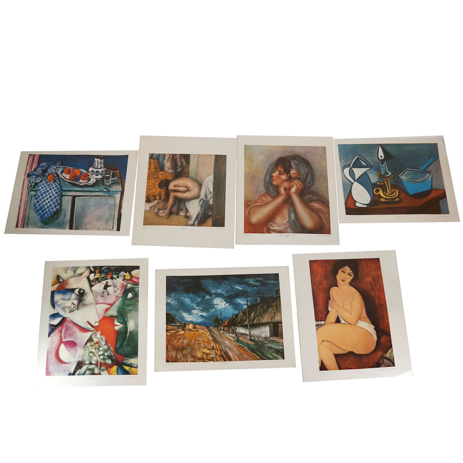 Lot of 7 Vintage Art Posters (1 of 20)