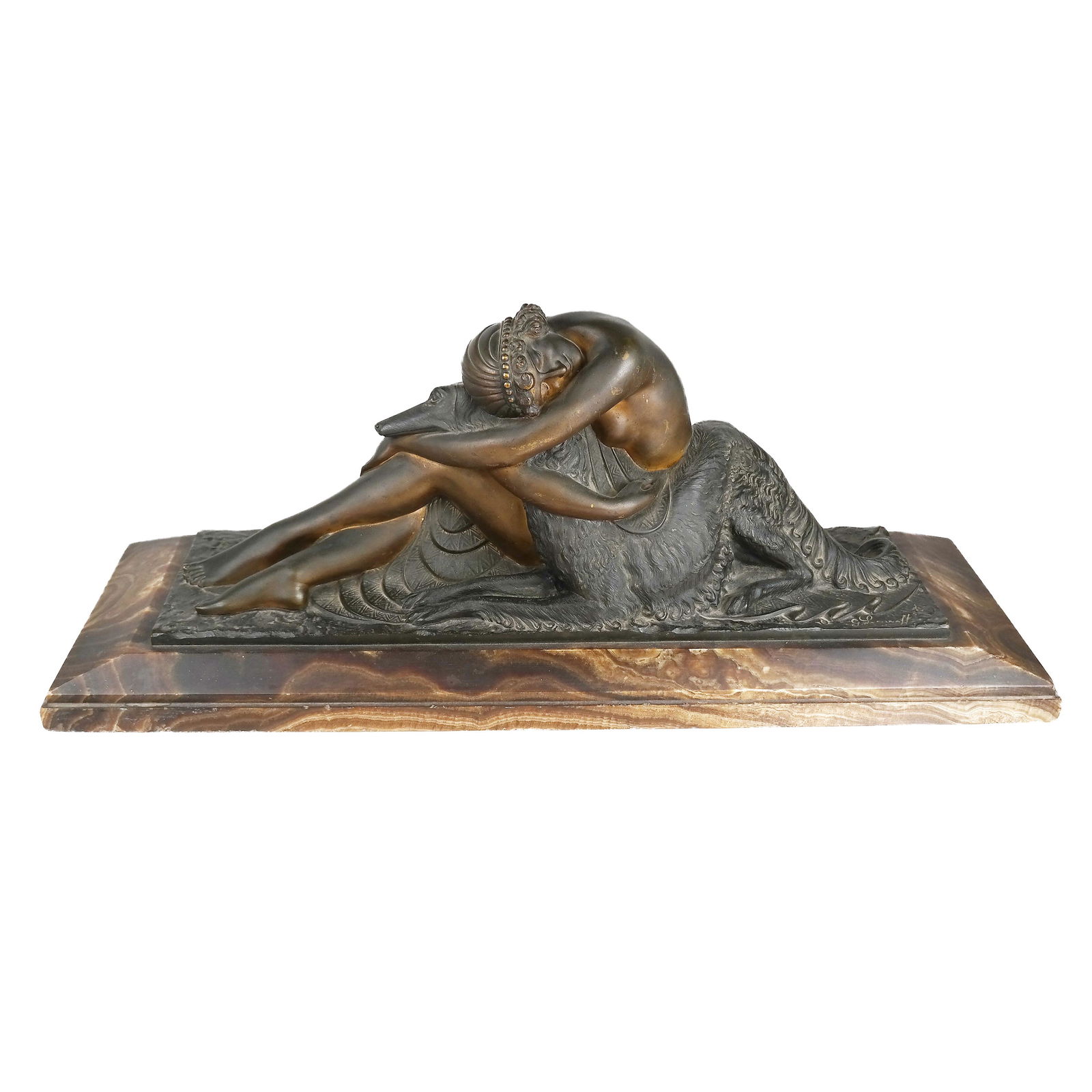 Georges LAVROFF: Woman with Dog - Bronze (1 of 11)