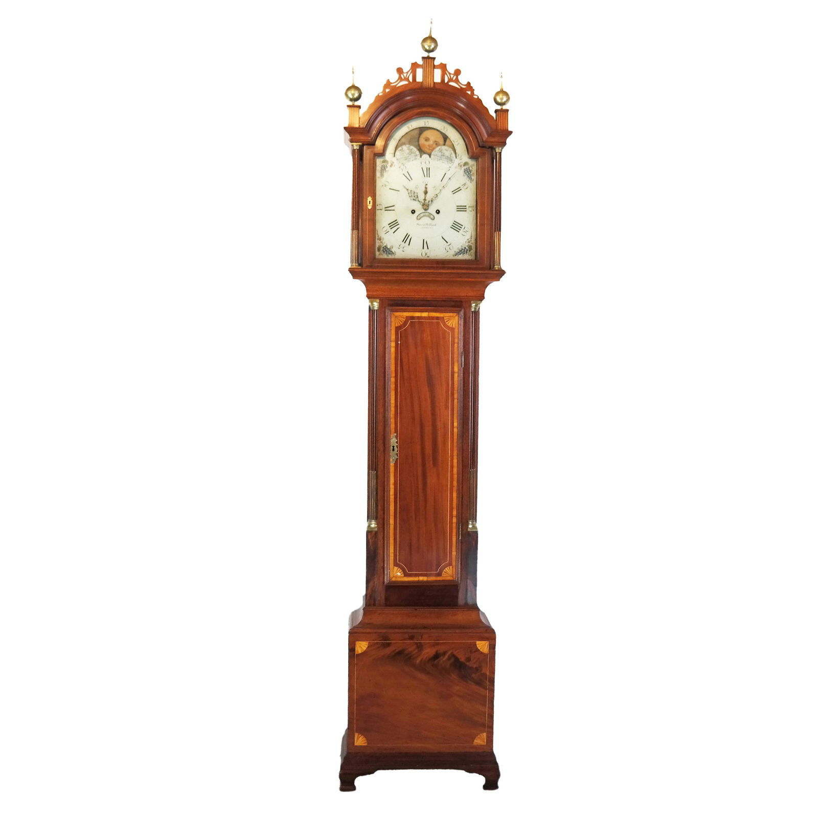 Simon Willard American Mahogany Tall Case Clock (1 of 20)