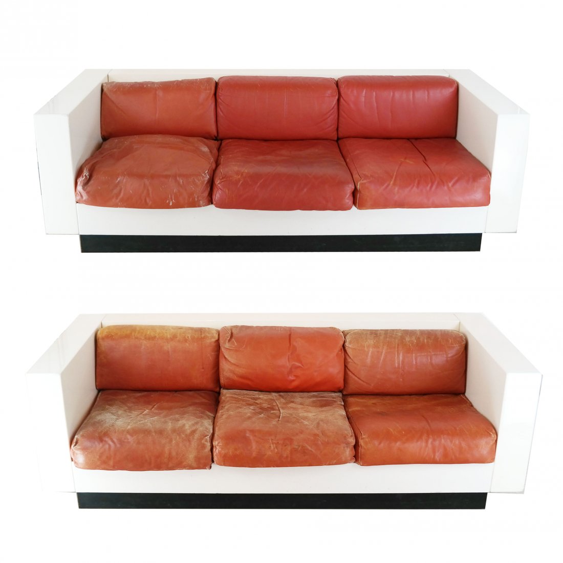 Pair of Massimo Vignelli "Saratoga" Sofas (1 of 10)