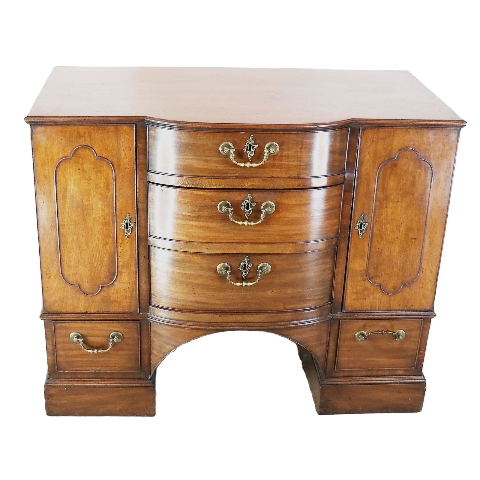 George III Mahogany Bowfront Sideboard (1 of 6)