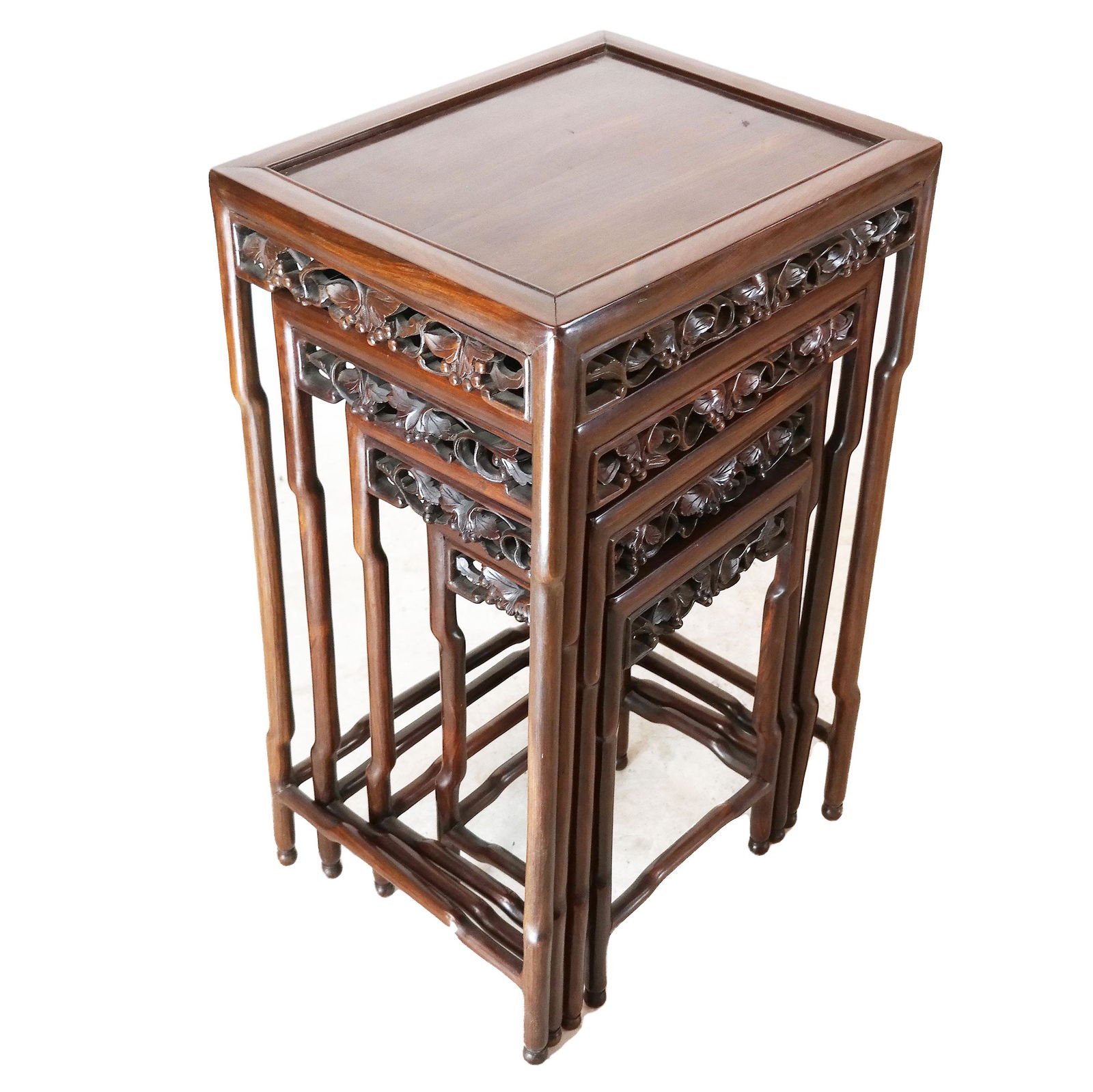 Chinese Chippendale Nesting Tables (4) (1 of 11)