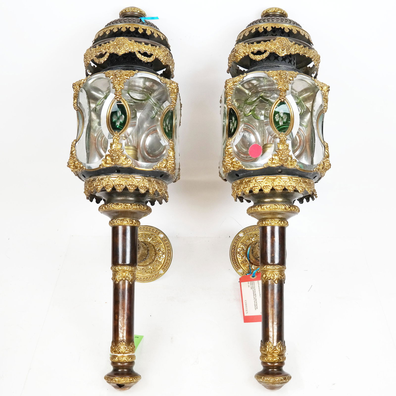 Pair Late 19th C. Italian Coach Lanterns (1 of 12)