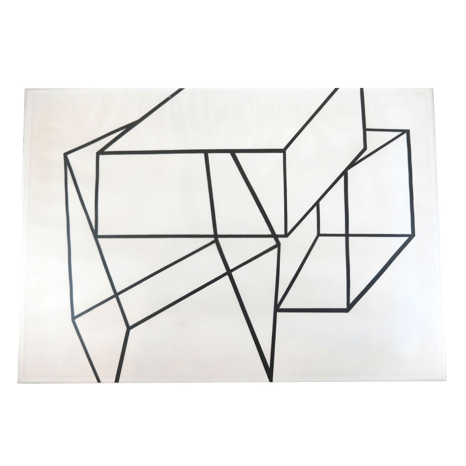 Al HELD: "Untitled (Cubes)" - Lithograph (1 of 6)