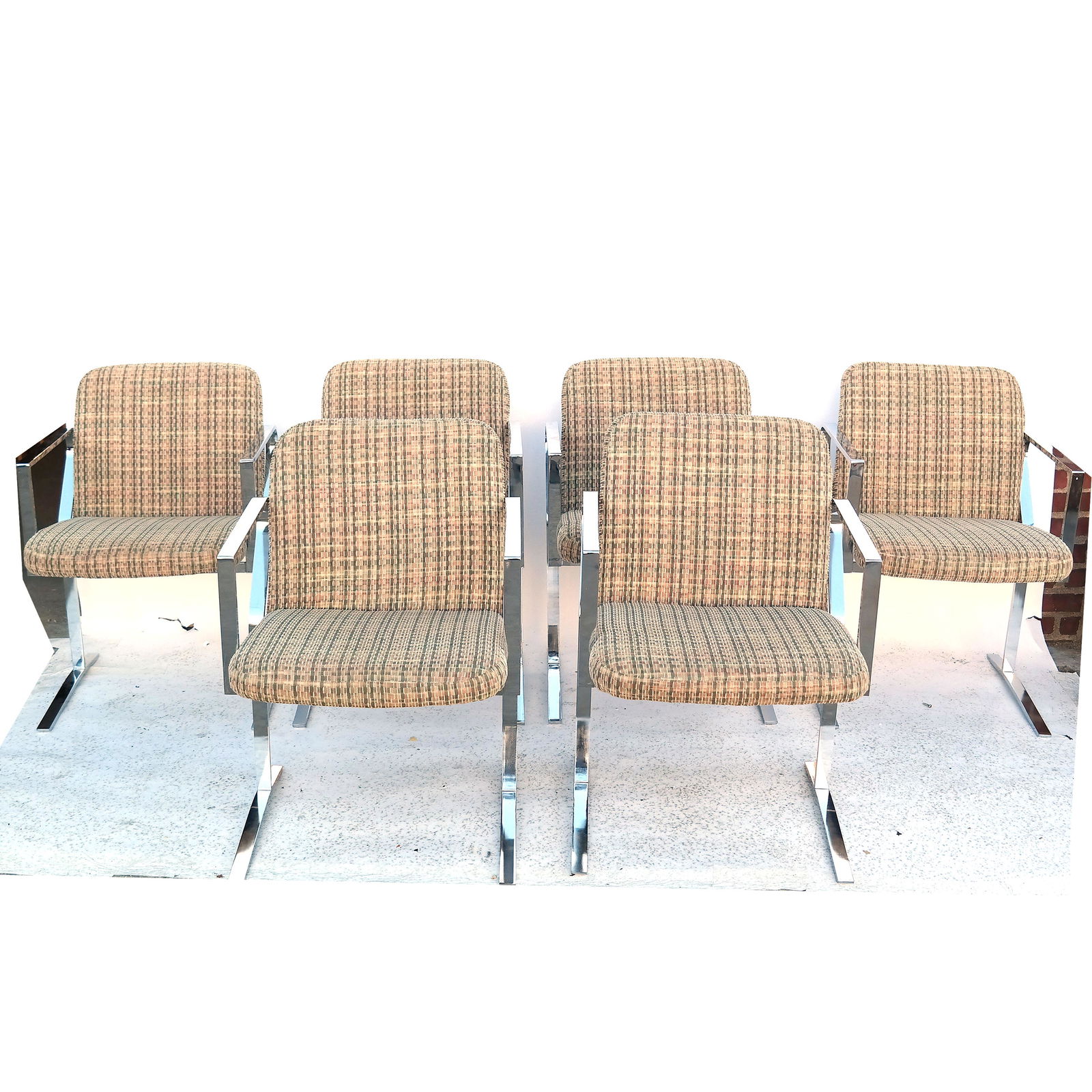 Six Milo Baughman Arm Chairs (1 of 7)
