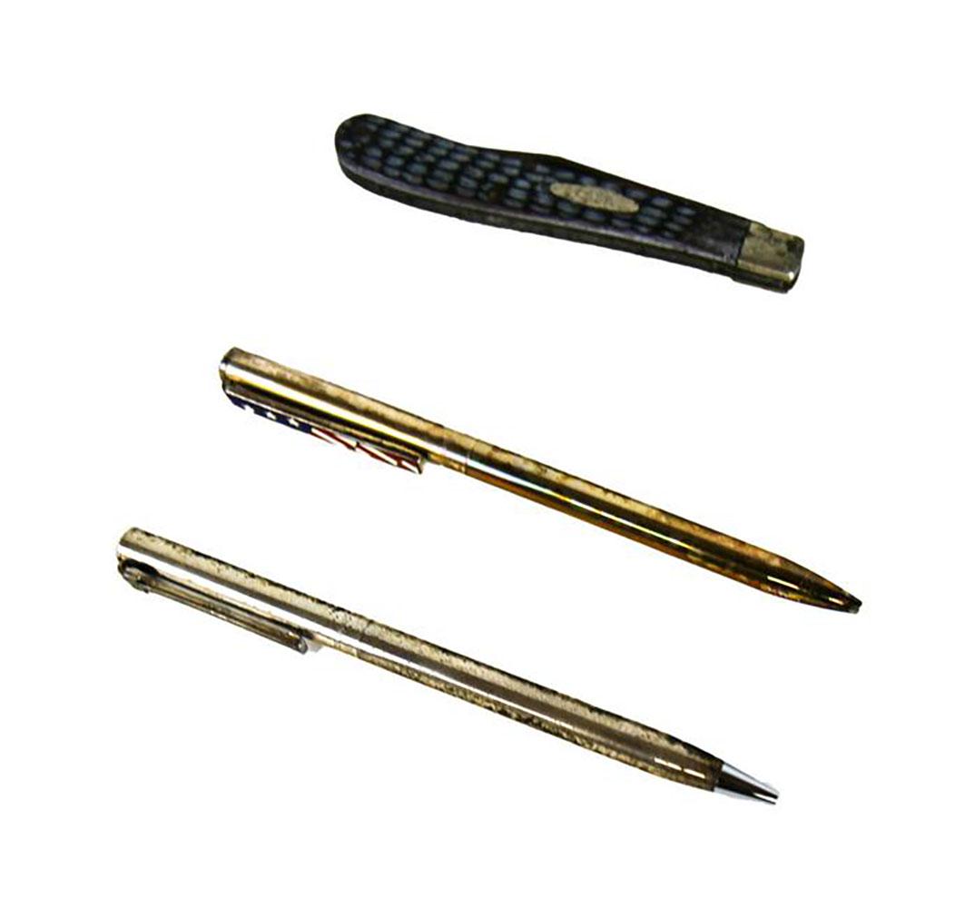 Two Tiffany Pens & CASE Folding Knife (1 of 6)