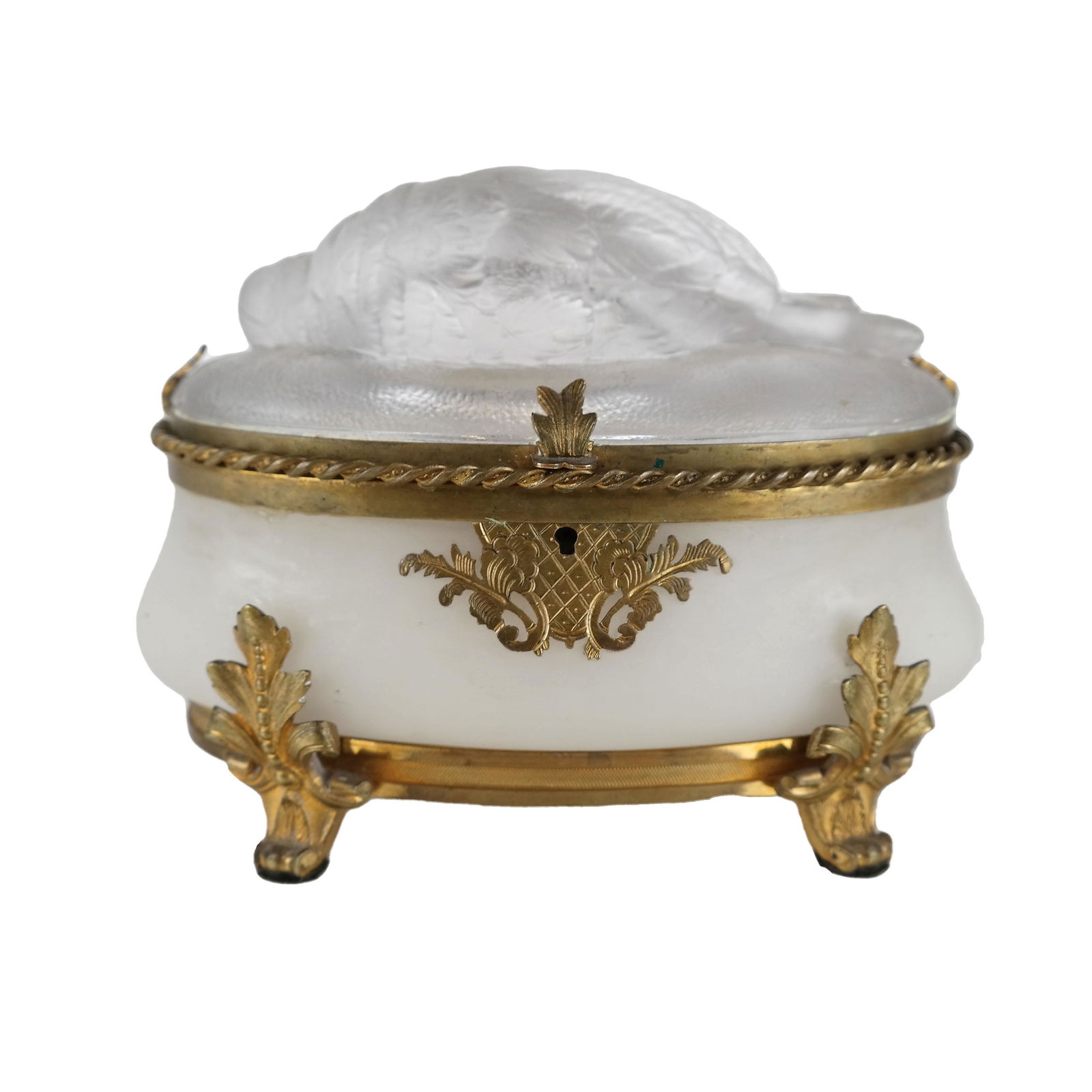 Bronze Mounted Glass Dresser Box (1 of 8)