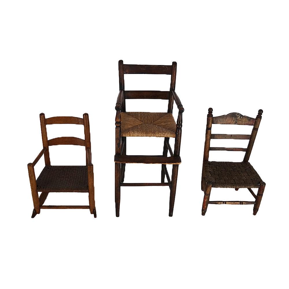 Group of 3 Child's Chairs (1 of 4)