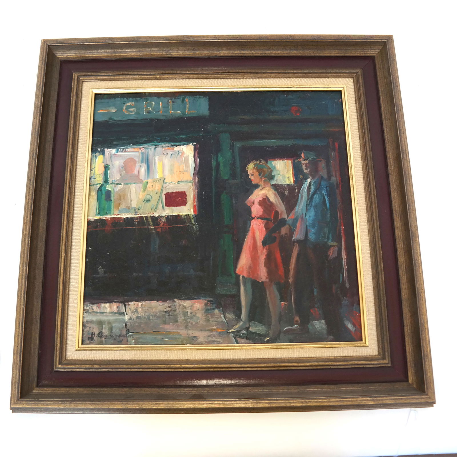 H. AMUNDSEN: Street Scene - Painting (1 of 6)