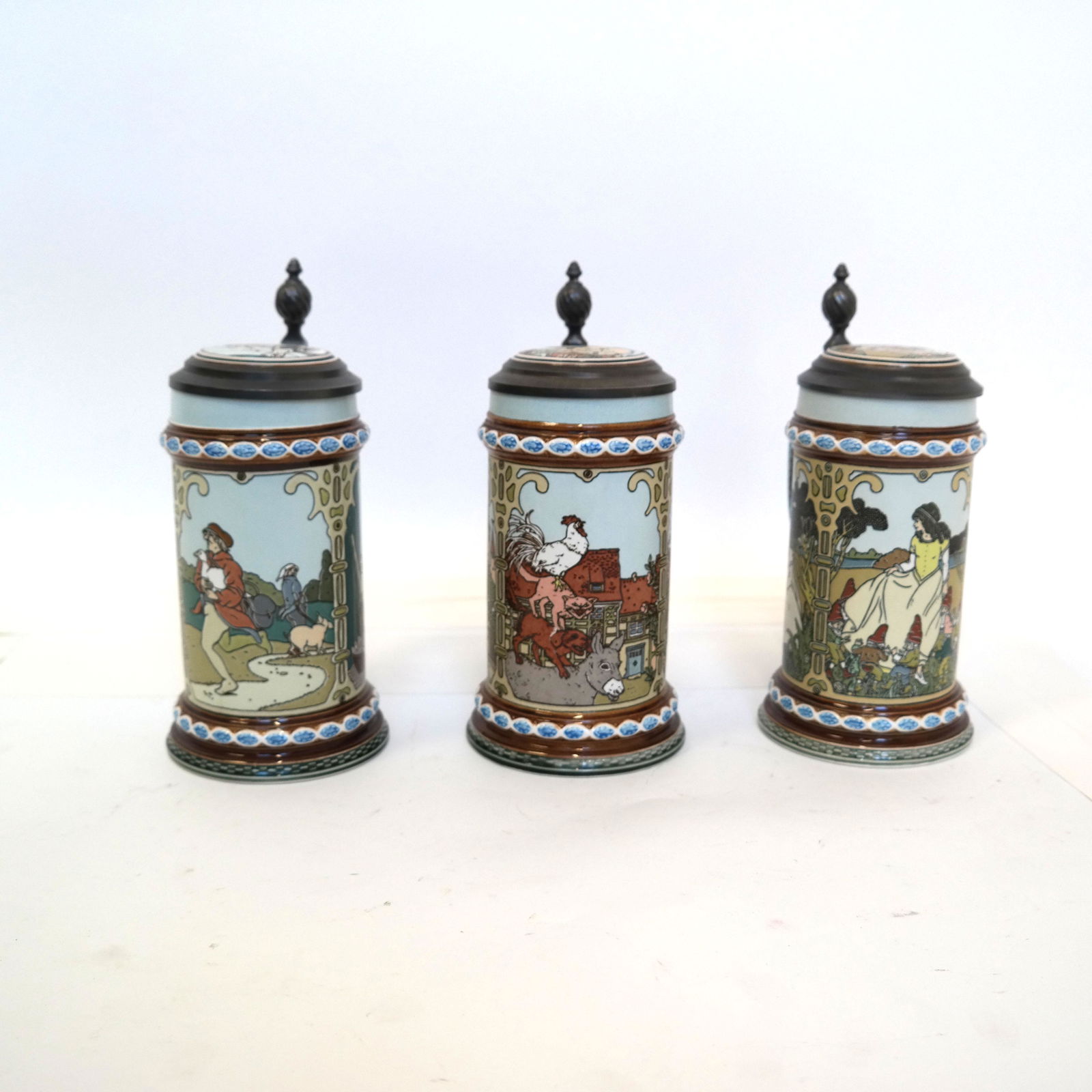 Set of Three Mettlach Steins (1 of 7)